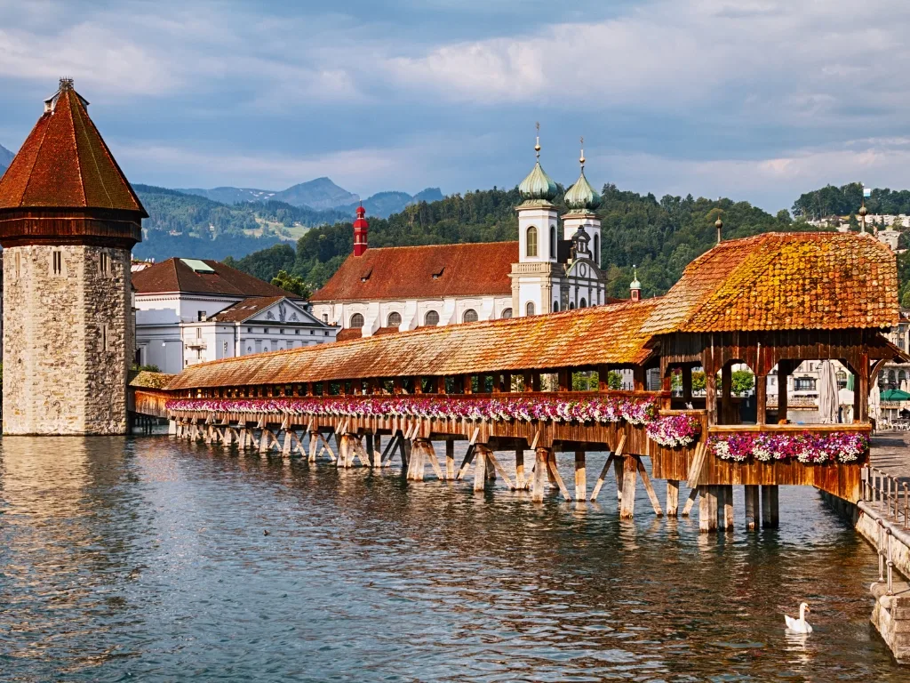 Lucerne seen from the river