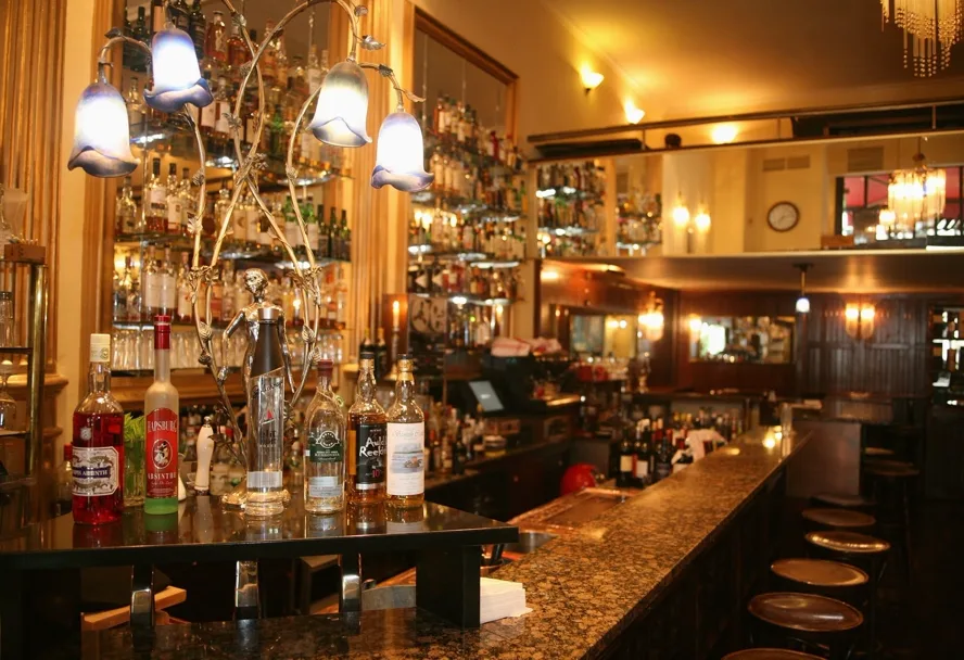 Bar in low light