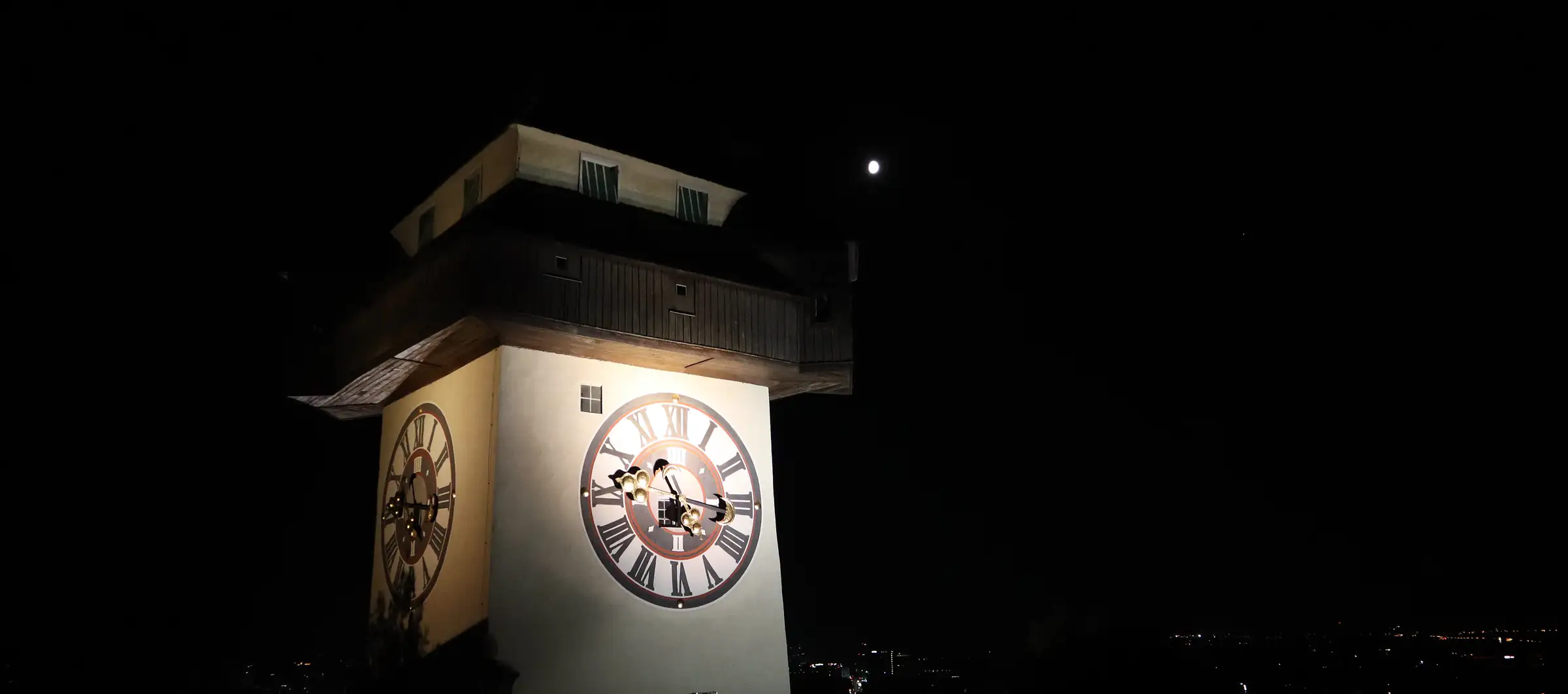 Graz clock tower on the Schlossberg