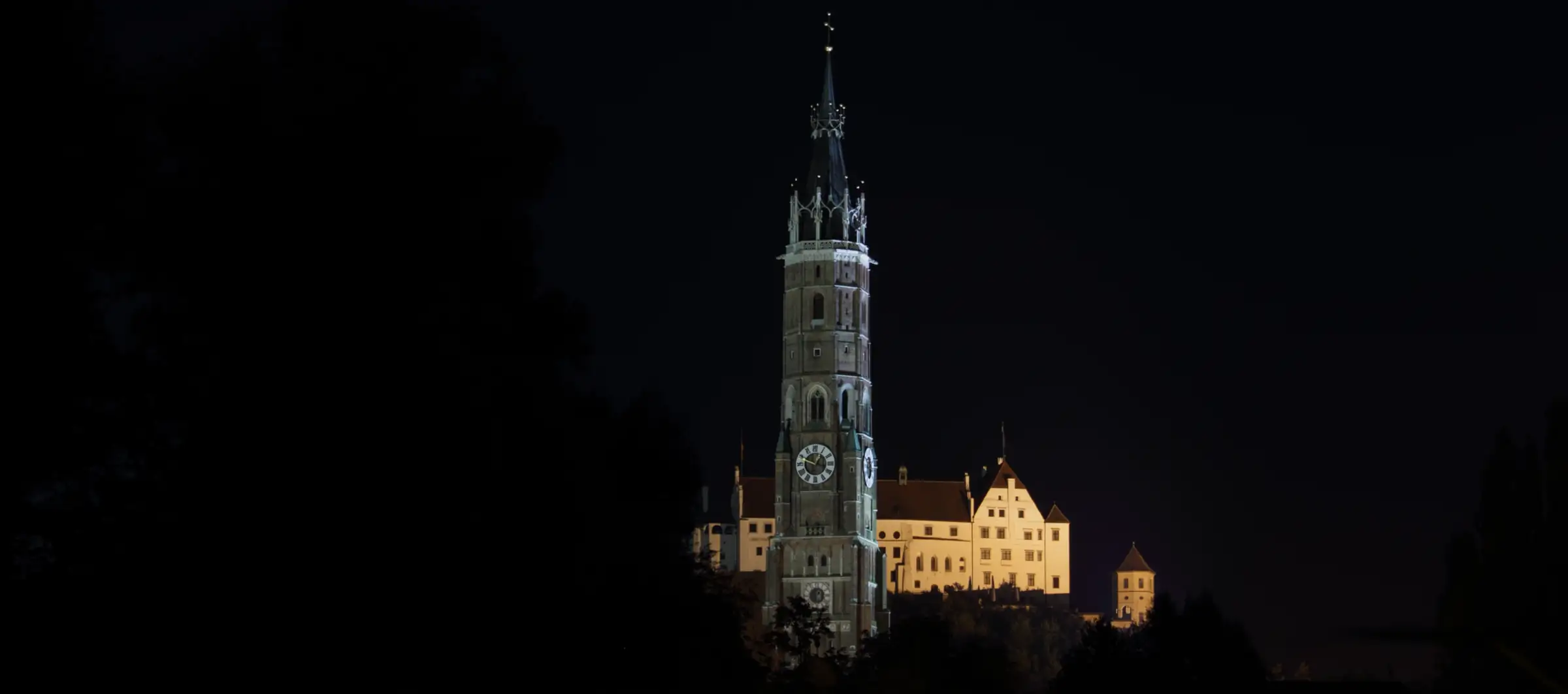 Landshut's St. Martin and Trausnitz castle