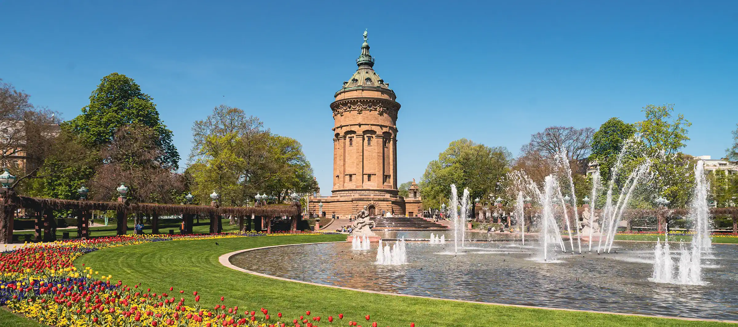 Mannheimer Wasserturm am Friedrichsplatz